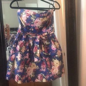 Blue floral dress from Charlotte Russe